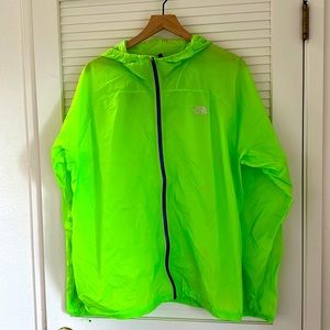 The North Face Men’s Feather Lite Storm Flight Series Green Hooded Jacket, XL